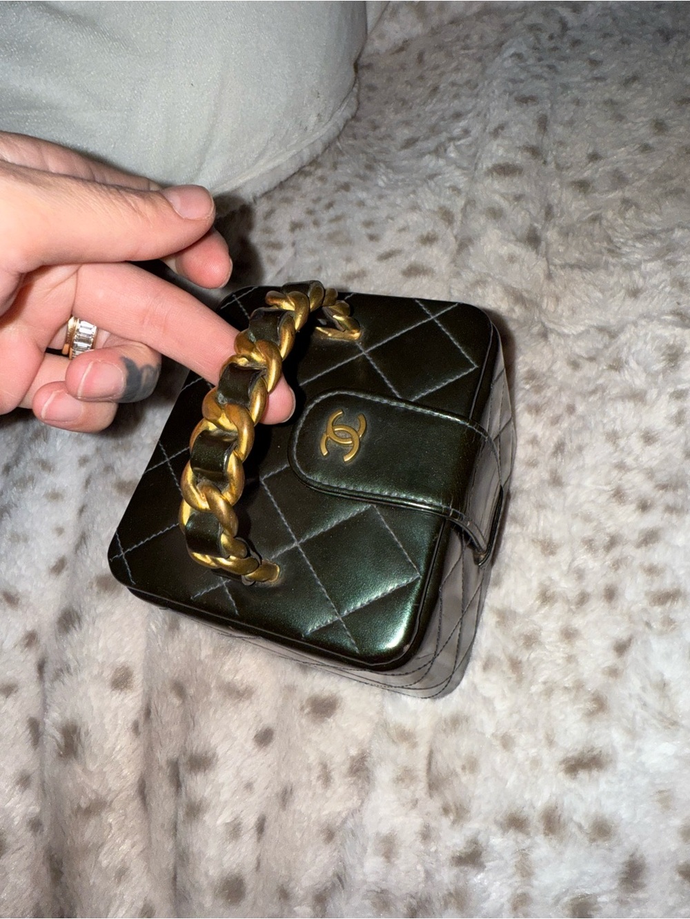 CHANEL Mini Top Handle Bag